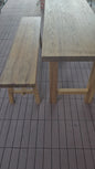 Handmade Elm Bench Dining Set 1.6m