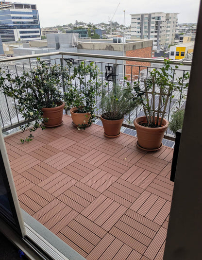 Composite Decking Tiles (Redwood)