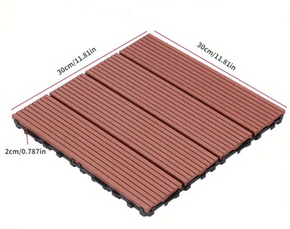 Composite Decking Tiles (Redwood)
