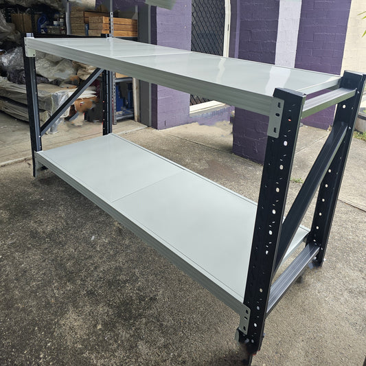 Short Steel Shelving L1.8mxW0.6mxH0.9m