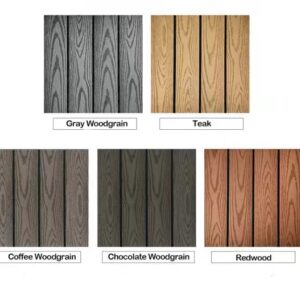 1x DIY Composite interlocking Floor Decking Tiles Woodgrain