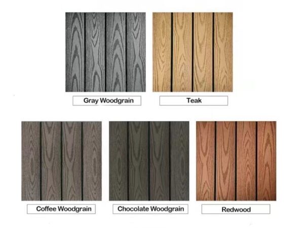 1x DIY Composite interlocking Floor Decking Tiles Woodgrain