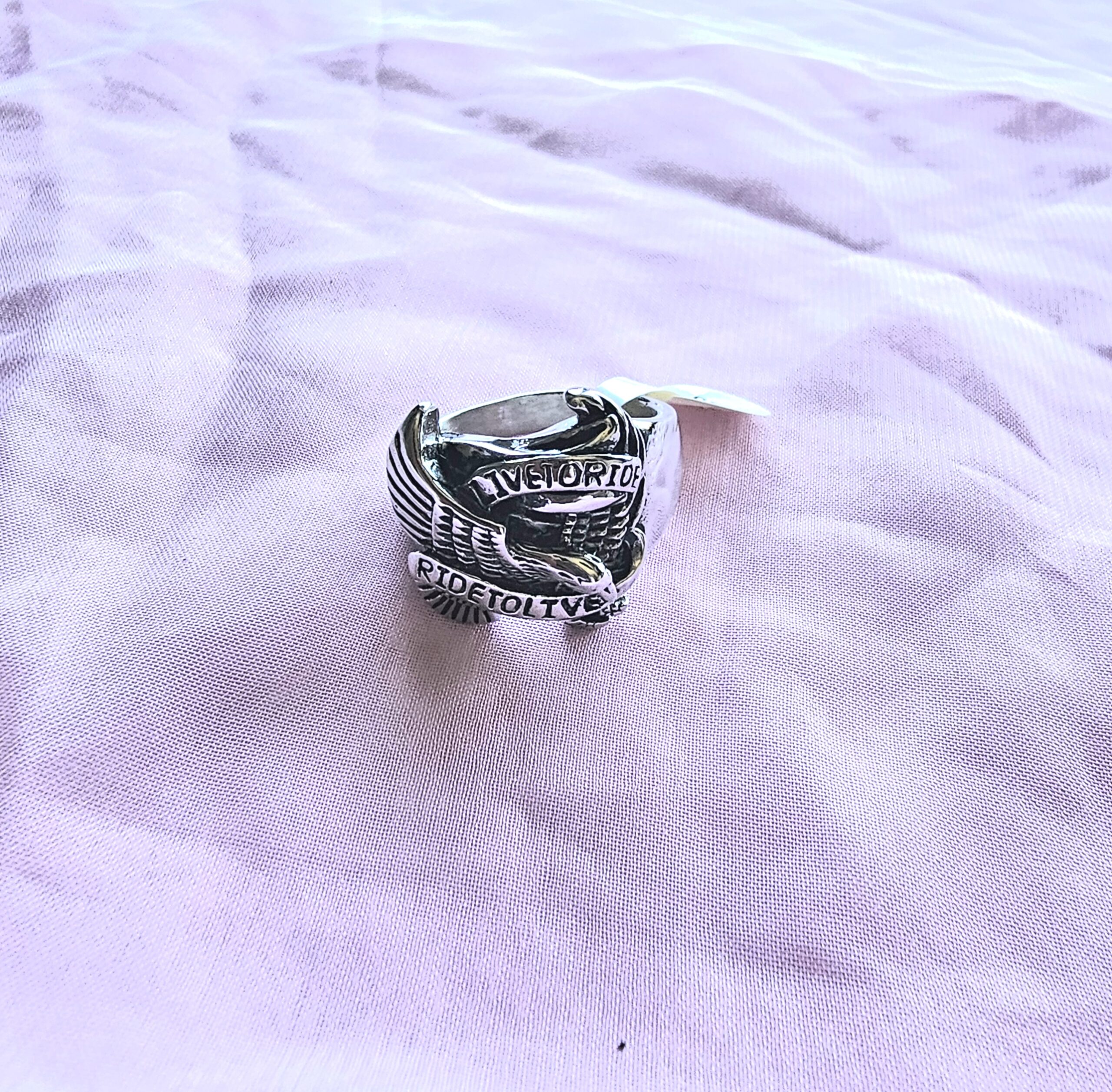 Unisex Biker skull Gothic Ring 2522