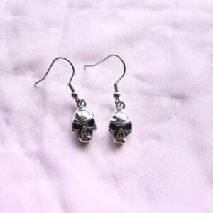 Biker Gothic Skull Earrings