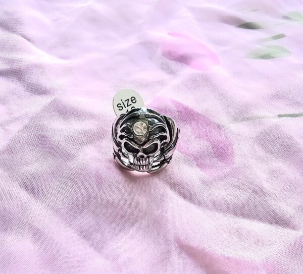 Unisex Biker skull Gothic Ring 1600