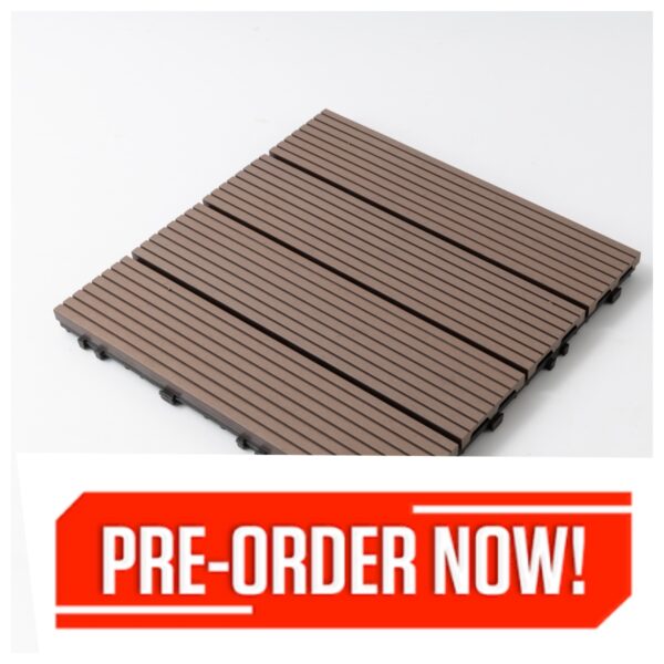 DIY Composite Outdoor Indoor Wood Decking Tiles Coffee