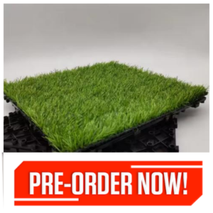 1X DIY Interlocking Floor Fake Grass Tiles