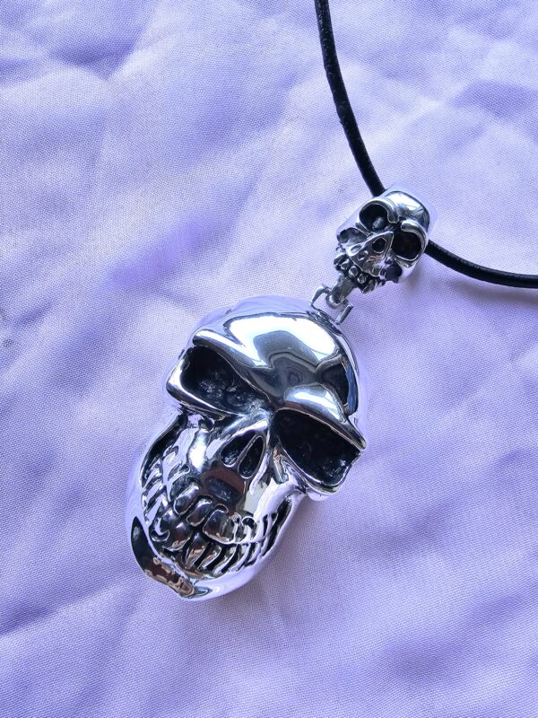 Biker Skull Gothic Pendant Necklace 1332