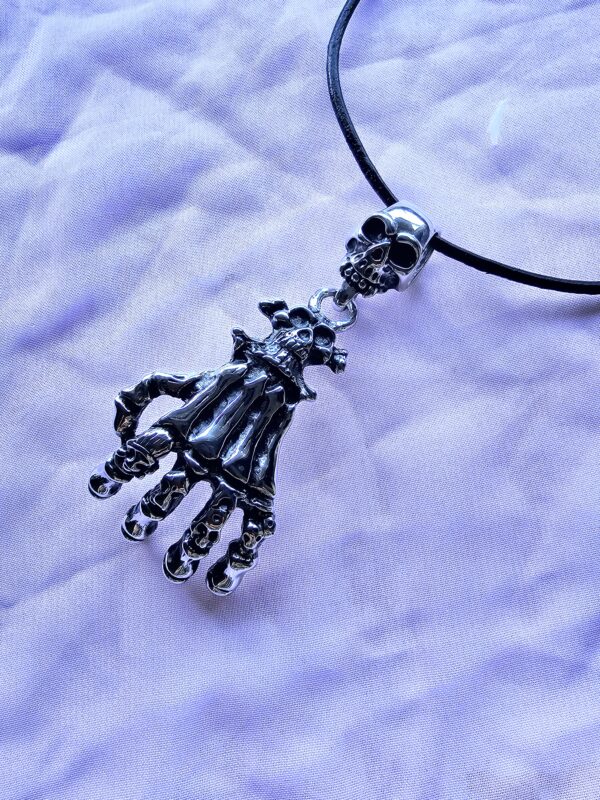 Biker Skull Gothic Pendant Necklace 1765