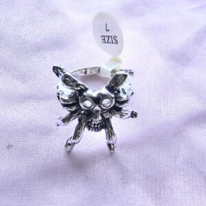 Unisex Biker skull Gothic Ring (Spider)1645