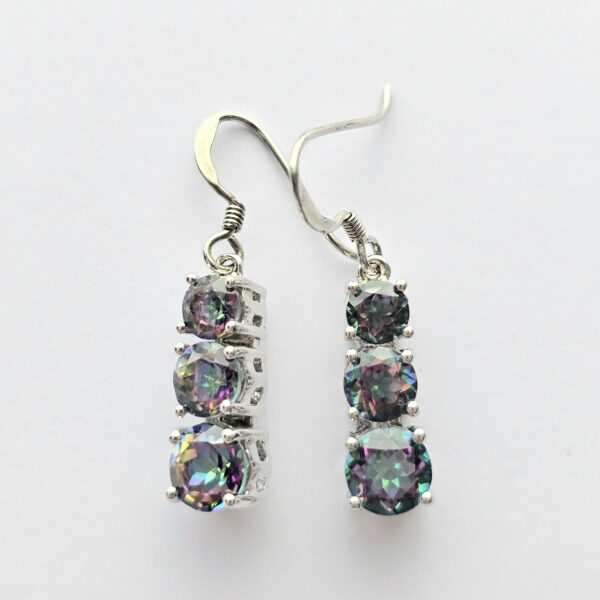 Earrings (MysticTopaz)Stamped