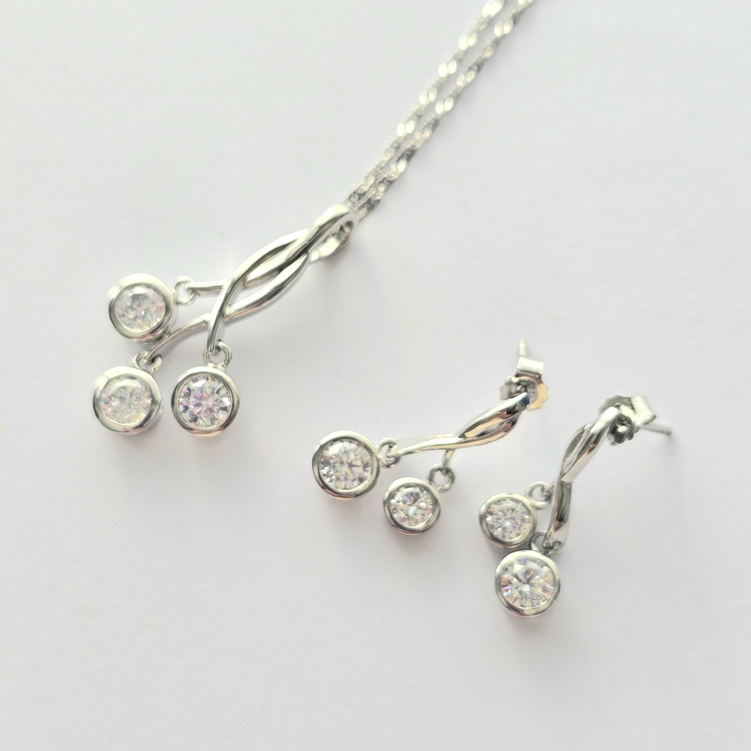 Silver Jewelry Sets (CZ stones)